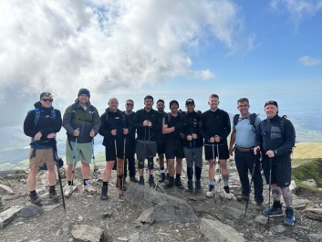 Joe and team completeing the national three peaks